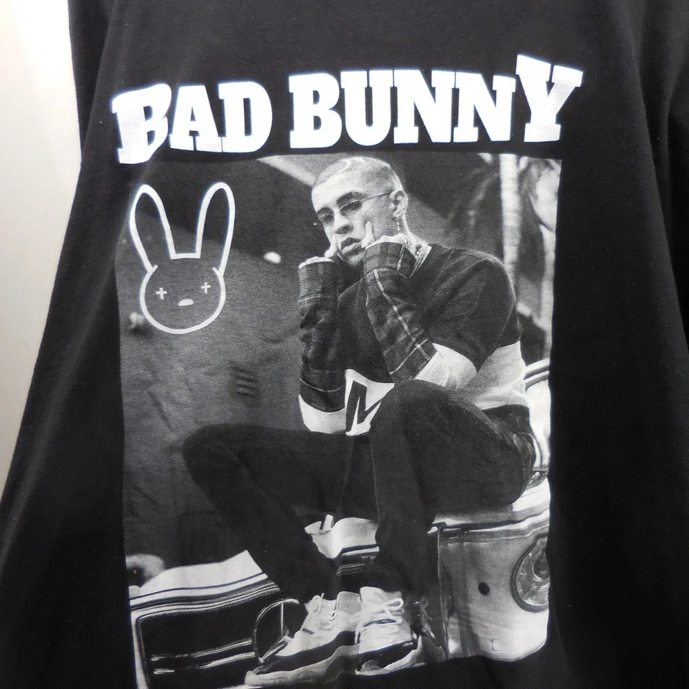Bad Bunny 2018 Tour Shirt Mens 3XL Black‎ La Nueva Reilgion Reggaeton Tee